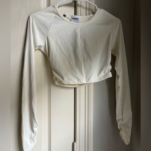 Gymshark Women's Cream Long Sleeve Top